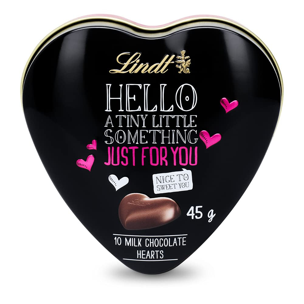 Lindt Lindor heart pack, pachet de 4 (4 X 112 G) Bomboane de Ciocolata Naty Shop 45 G Ciocolata cu lapte