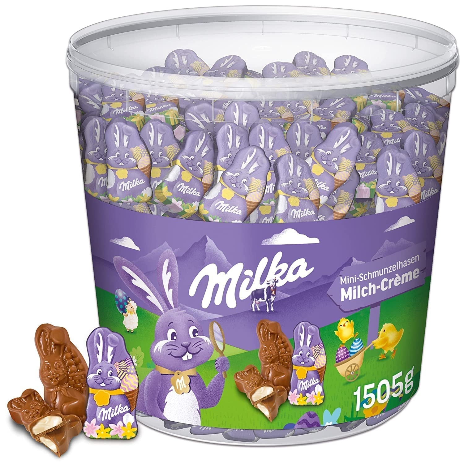 Milka, Minihasen, 1,5 kg, Milchschokolade Pralinen Naty Shop Standardtitel