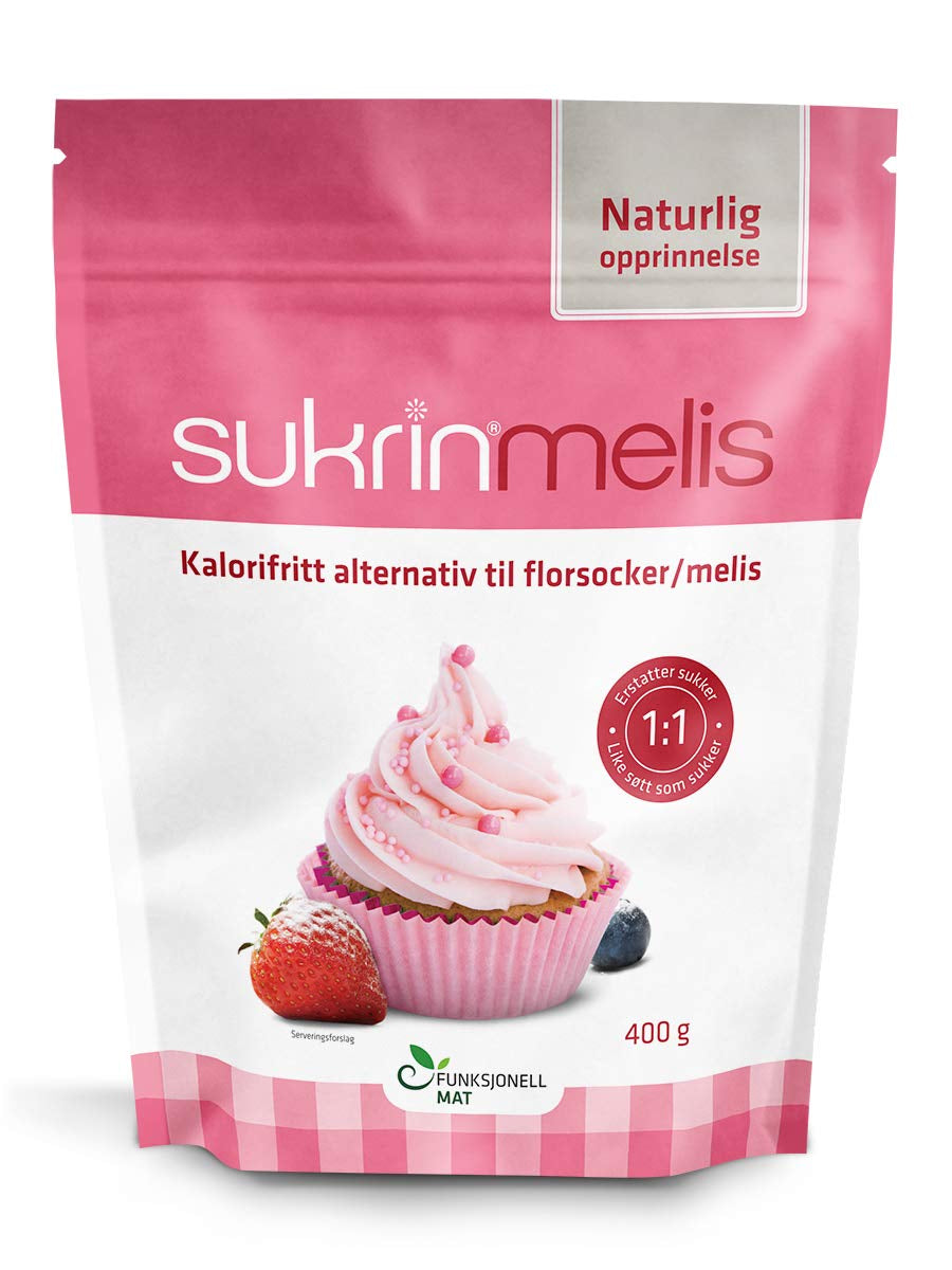 Sukrin Melis Zuckerersatz, Die natürliche Alternative zu Puderzucker ohne Kalorien, 1er Pack (1 x 400 g) Süßstoffe Naty Shop