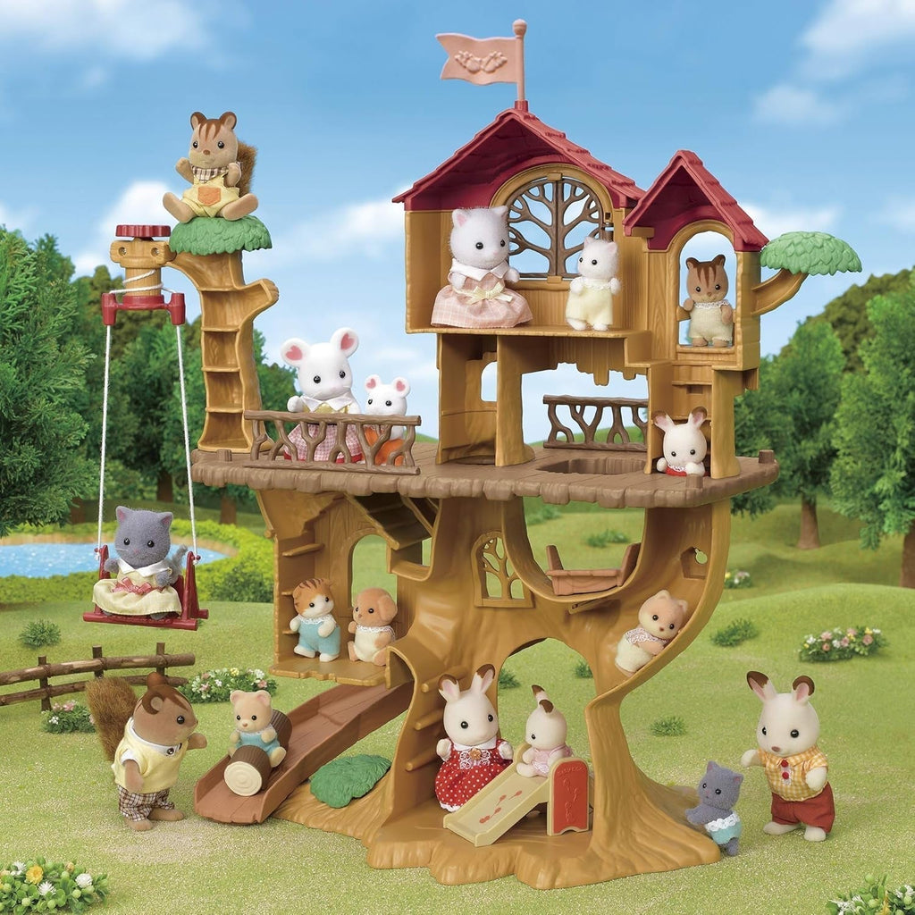 Sylvanian Families 5494 Adventure Tree House - Set de joacă pentru casa de păpuși Casute de papusi Naty Shop