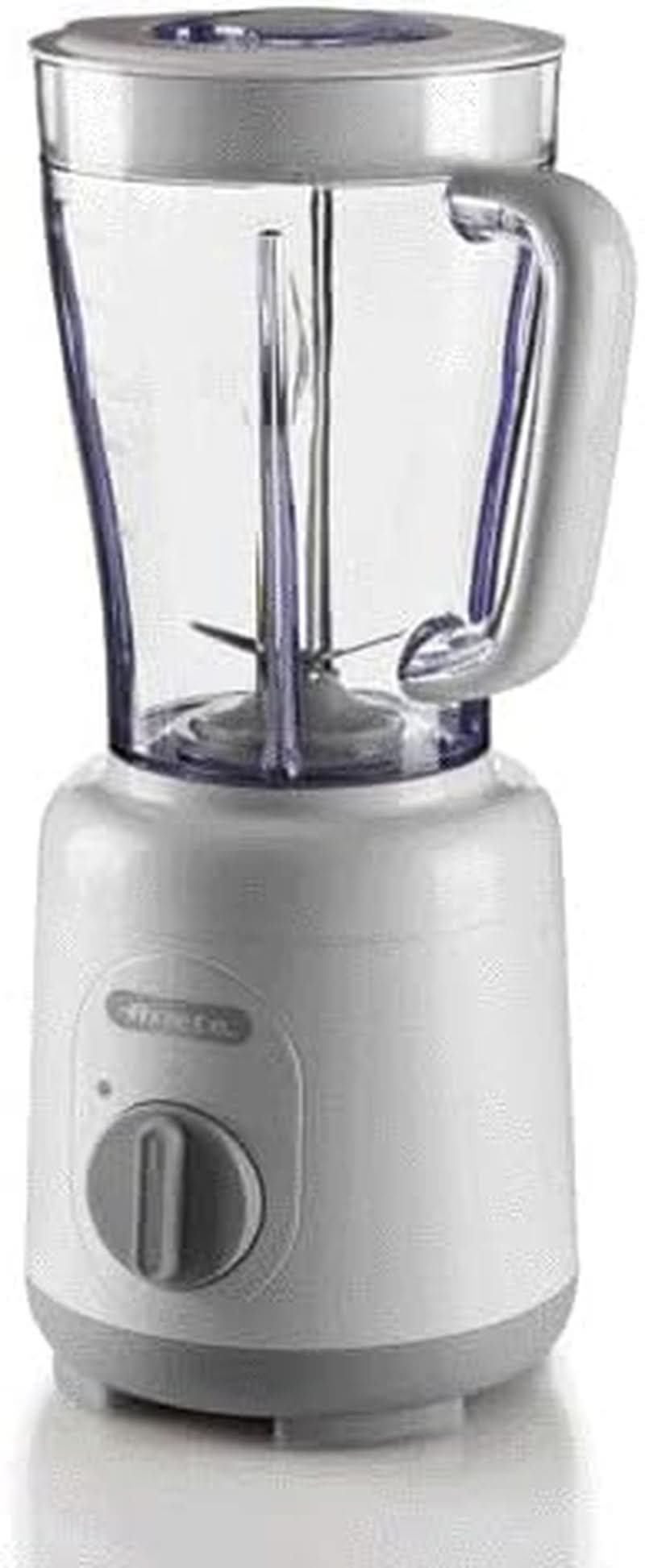 Ariete Breakfast 586 Blender, Elektrischer Mixer Mit 4 Edelstahlklingen, 2 Geschwindigkeiten + Pulse-Funktion, Anti-Slip-Füße, Aufsatzdeckel, 1.5 L Fassungsvermögen, 500W, Weiß Mother and Child Naty Shop Frühzeitiges Weiß