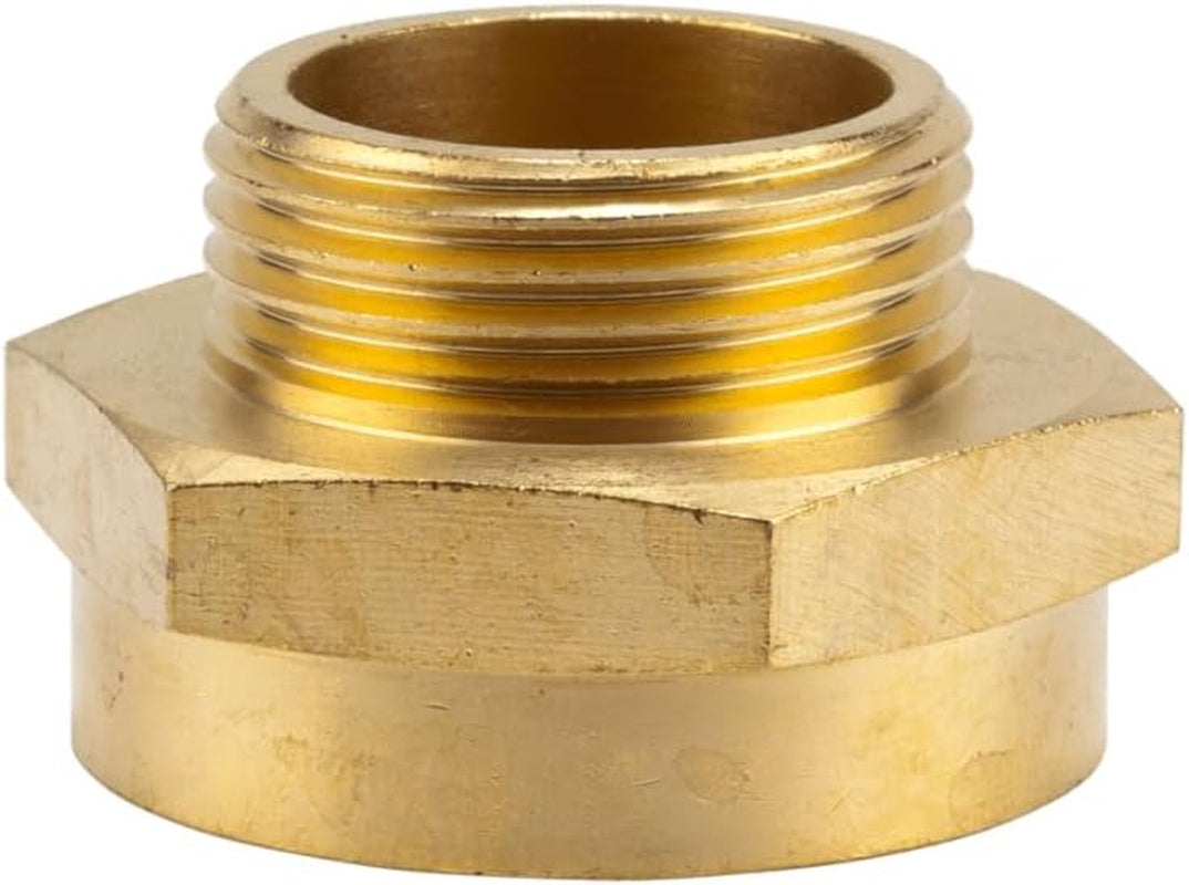 Niplu filetat reducător din alamă Gardena: Conector din alamă pentru reducție filetată, de exemplu, pentru pompe, filet exterior de 33,3 mm (G 1 inch) / filet interior de 42 mm (G 1 1/4 inch) (7266-20)