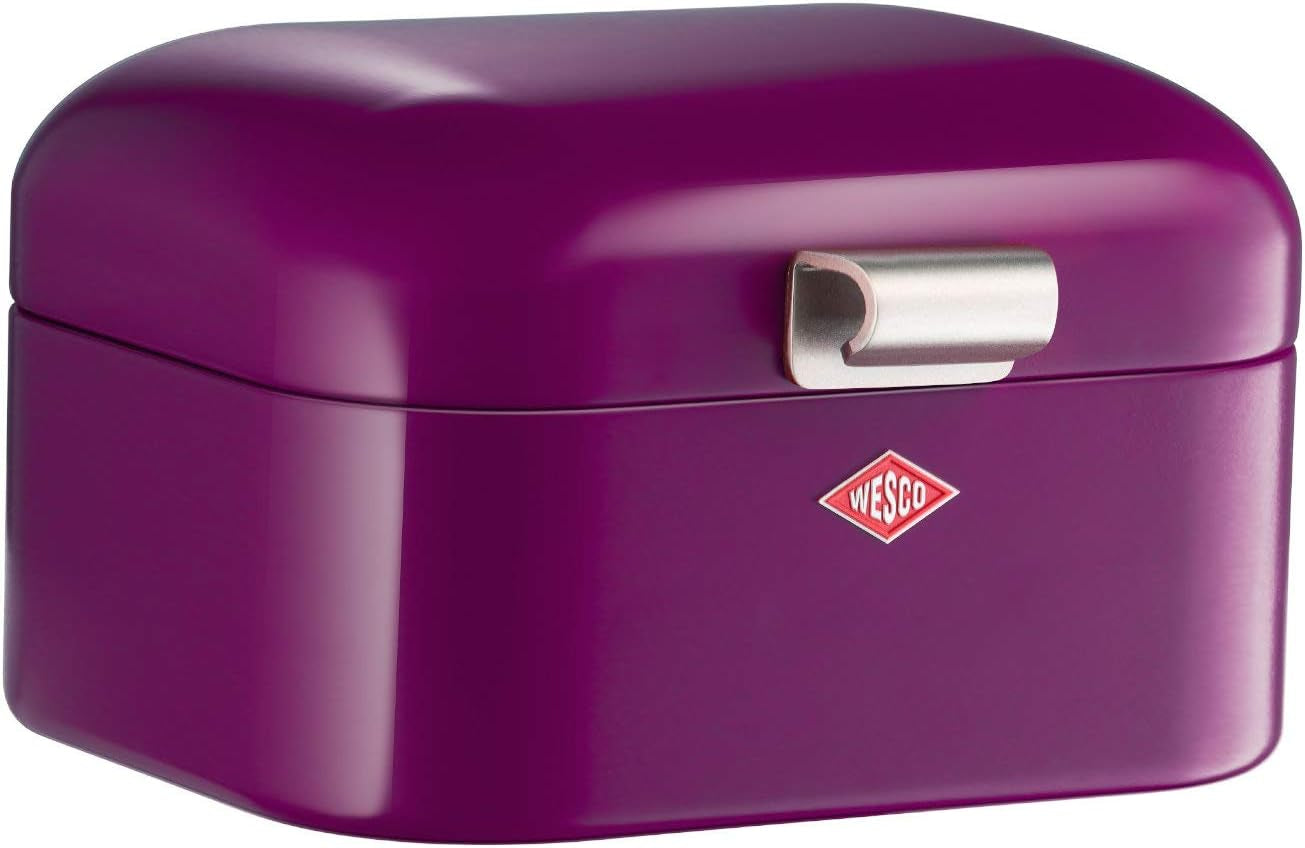 Wesco 235 001 Mini Grandy coș pentru pâine 17 x 18 x 12 cm (L/W/H) roz, oțel inoxidabil Cutii depozitare alimente Naty Shop Mure