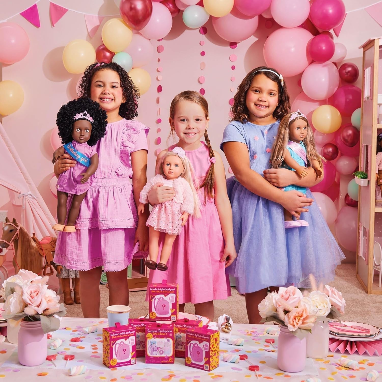 Our Generation - Maria - 46 cm-Puppe - Braune Augen & brünettes Haar - Pyjama-Strampler-Outfit - Elefant Plüschtier - Spielzeug für Kinder ab 3 Jahren