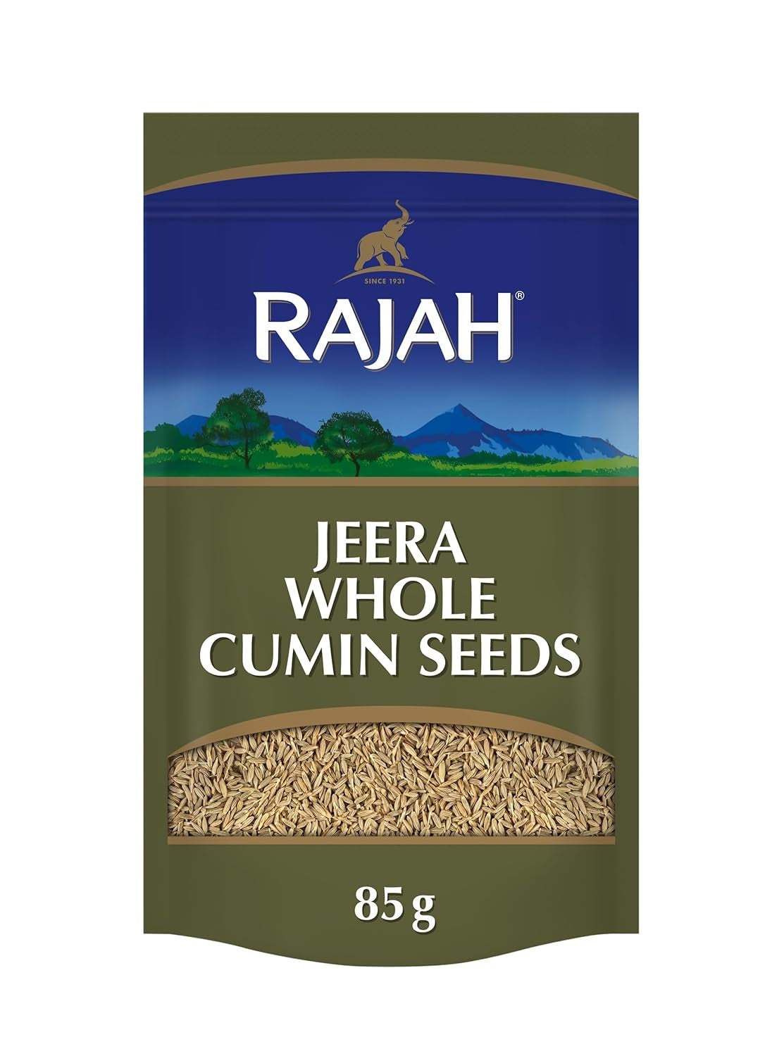 Rajah Kreuzkümmelsamen – Ganze Kreuzkümmelsamen zum Würzen und Kochen – 1 x 85 g