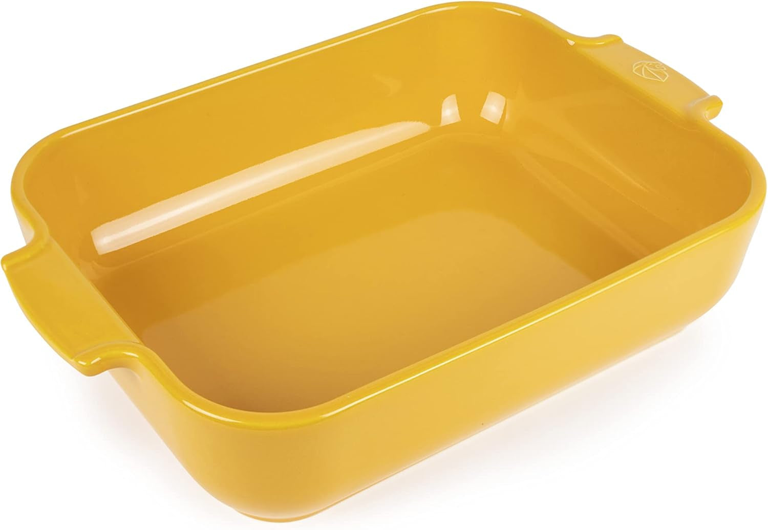 Peugeot Appolia Rechteckige Auflaufform Mit Griffen, Keramik, Schiefer / Grau, 7.2X31X21.7 Cm, Fassungsvermögen: Ca. 2 L, 60060 Formen und Bleche zum Backen Naty Shop Gelbes Safran