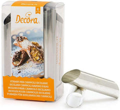 0060212 Cannoli Siciliani Metal 12x2 cm Pachet de 6
