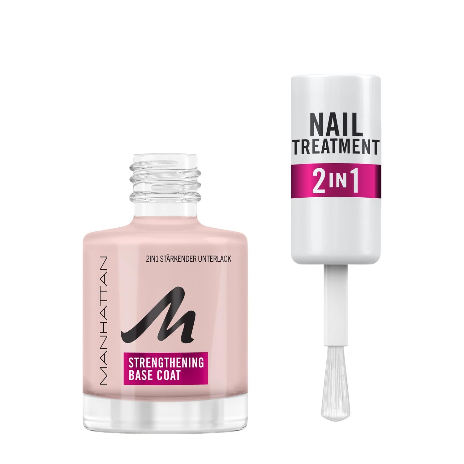 Manhattan Nail Top Coat Ultra Shine, top coat transparent cu finisaj lucios pentru o manichiură de lungă durată, 12 ml