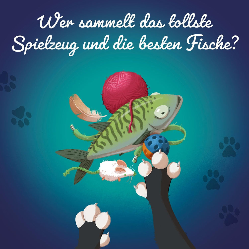 Kosmos 741846 Fish & Fluff Kartenspiel, ein lustiges Bietspiel für die ganze Familie, Brettspiel für 2–6 Spieler ab 8 Jahren, Partyspiel