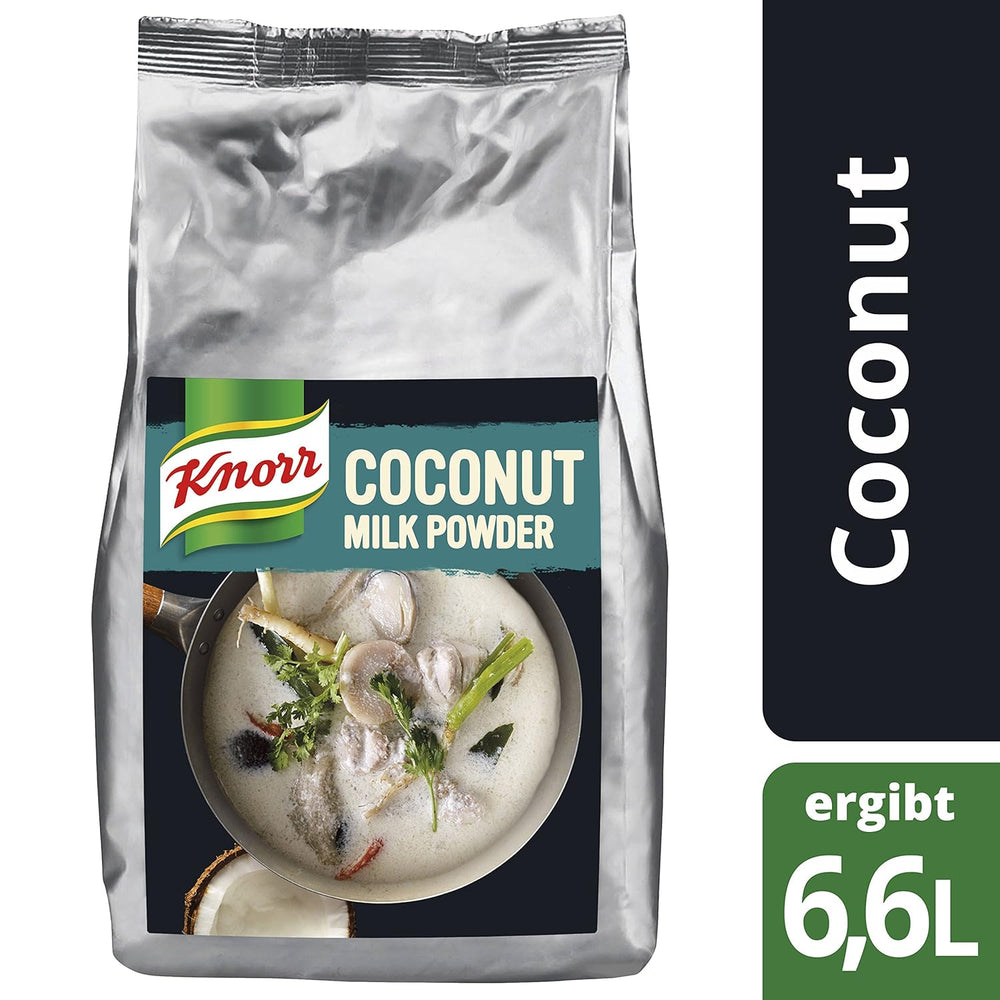 Knorr Kokosmilch Pulver (Milchpulver aus 20 frischen Kokosnüssen, ergibt 6,6 Liter Kokosmilch) 1er Pack (1 x 1 kg)