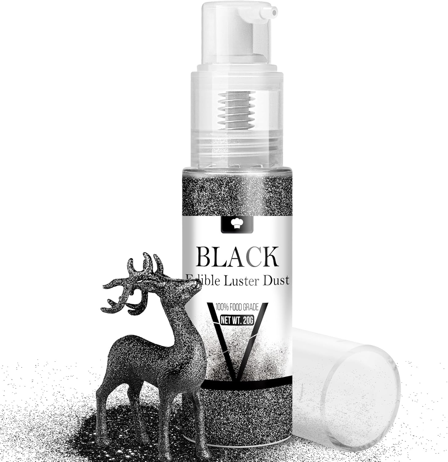 Set spray cu sclipici comestibil - 20 g praf de sclipici alimentar iridescent pentru băuturi, șampanie, prăjituri - colorant alimentar metalic comestibil pentru cocktailuri, vin, lichior, copt, prăjituri