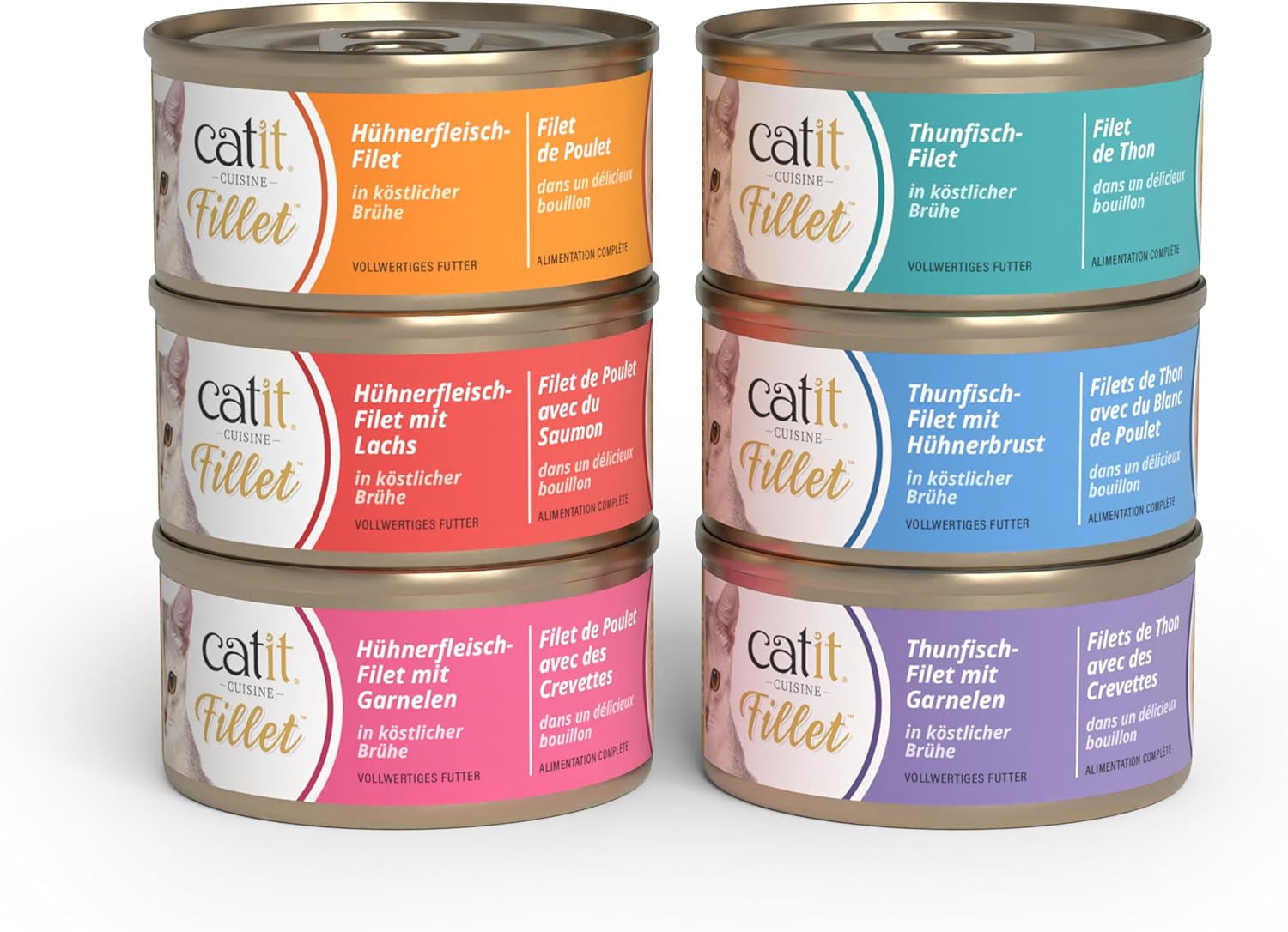 Catit Cuisine - Thunfisch-Filet mit Hühnerbrust in köstlicher Brühe, 75g