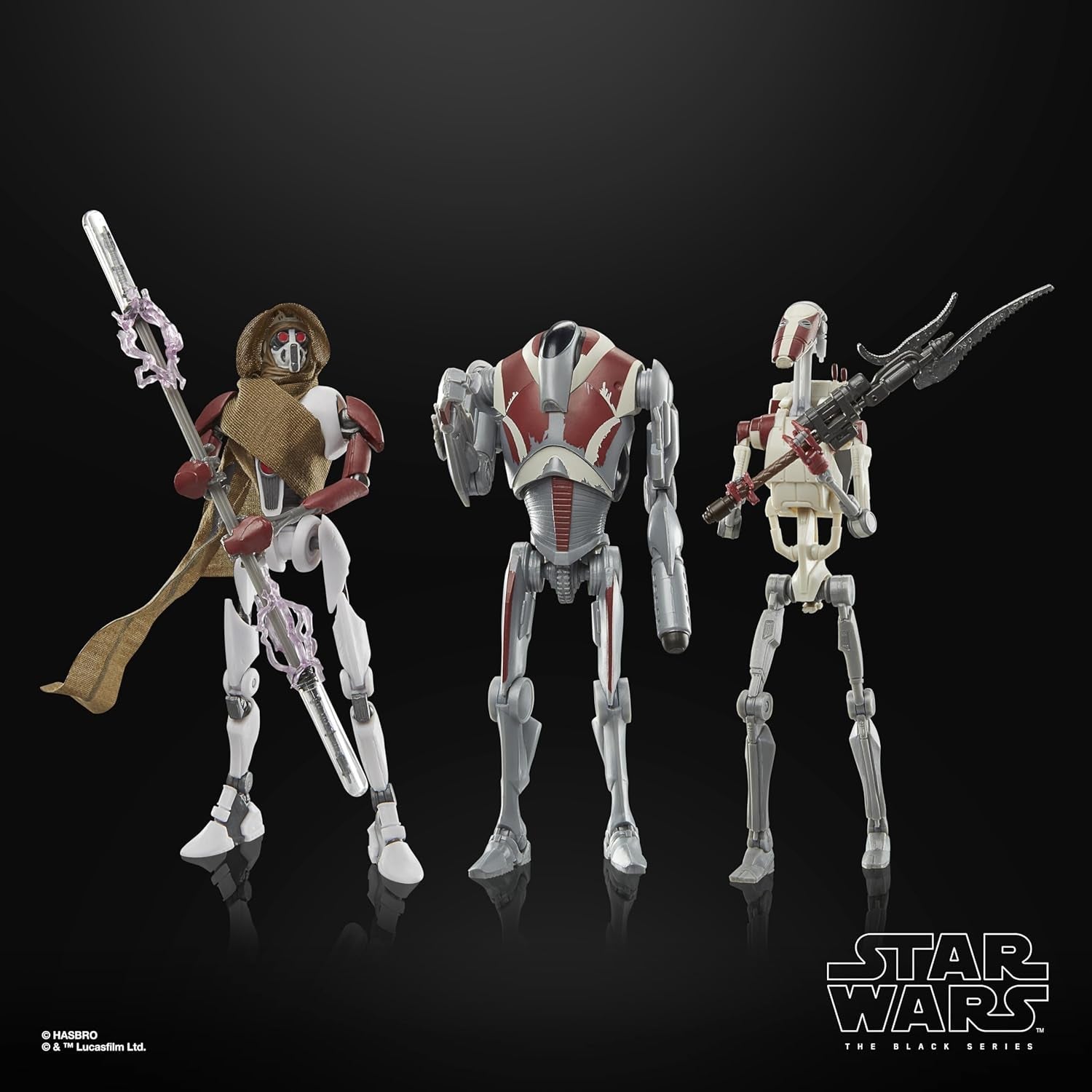 Star Wars Black Series Magna Raider, Super Battle Droid, Jedi Battle Droid: Survivor Actionfiguren 3er-Pack, Maßstab 15 cm Actionfiguren Naty Shop