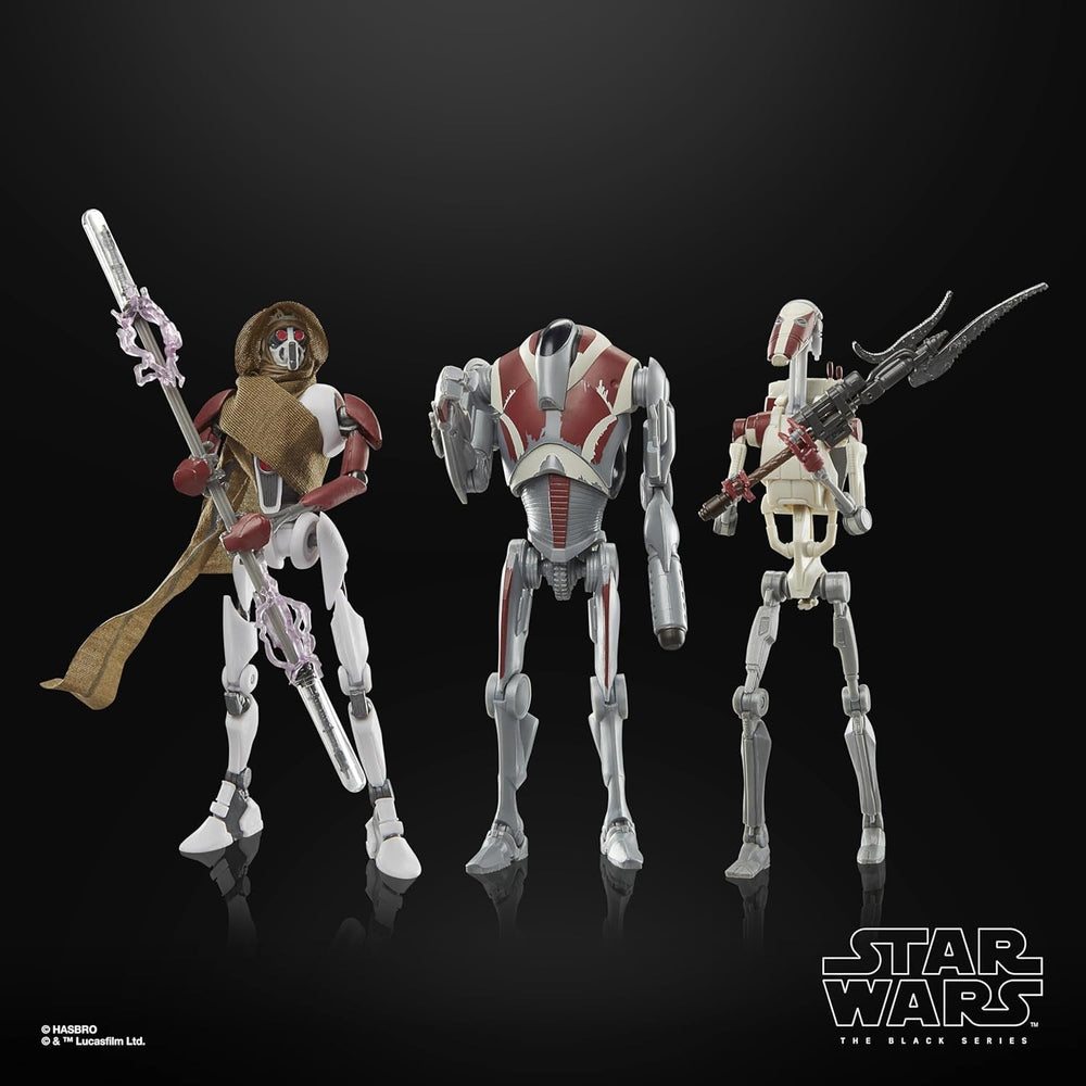 Star Wars Black Series Magna Raider, Super Battle Droid, Jedi Battle Droid: Survivor Actionfiguren 3er-Pack, Maßstab 15 cm Actionfiguren Naty Shop