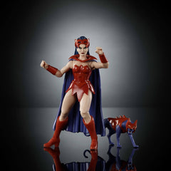 Masters of the Universe Origins Actionfigur Catra aus der Cartoon Collection, ca. 14 cm große Heldin der 1980er-Jahre-TV-Serie, Prinzessin der Macht, detailliertes Design und Katzenzubehör, JBM84-Actionfiguren, Naty Shop