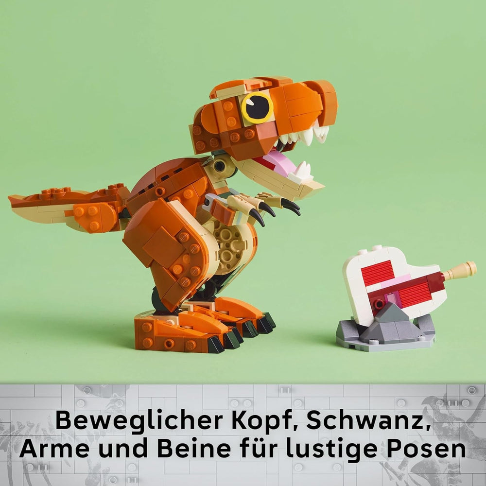 LEGO Jurassic World Little Eatie: T.Rex, Bauspielzeug für Jungen und Mädchen ab 7 Jahren, Bauset mit Dinosaurier, Geschenk für Kinder, Modell mit beweglichem Maul, Kopf und Schwanz 76967