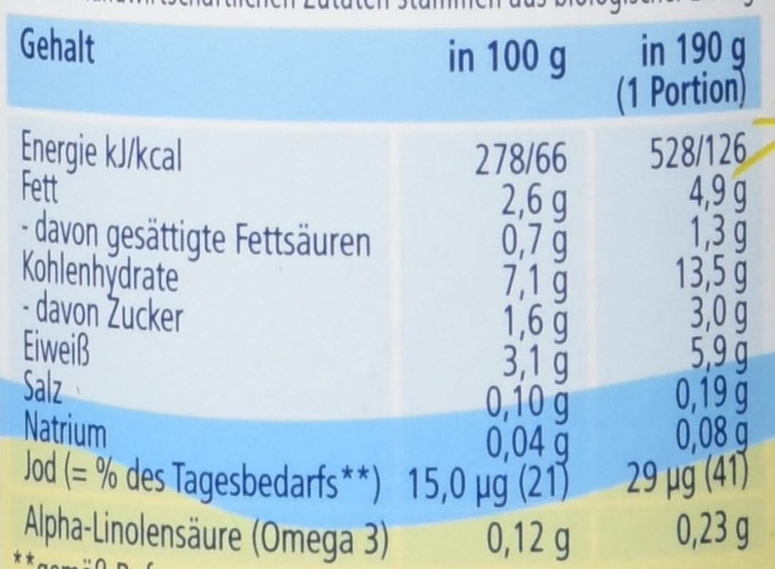 Hipp Mini-Pasta mit Alaska-Seelachs-Fischfilets und Gemüse mit Butter, 6er-Pack (6 x 190 g) Mutter und Kind Naty Shop