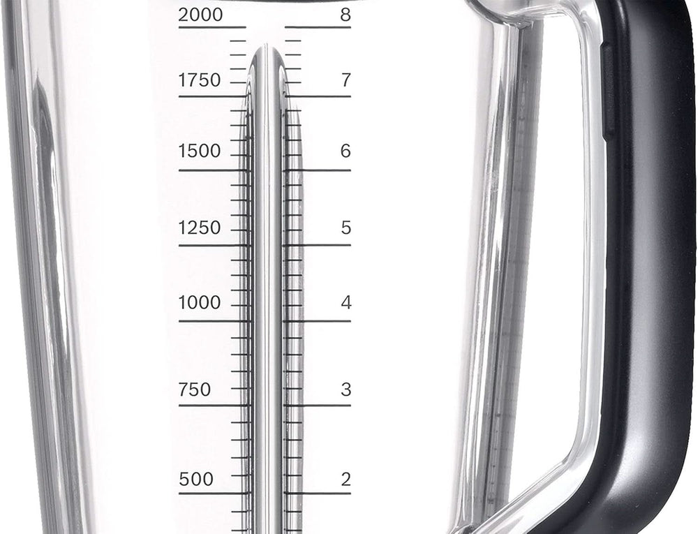 Bosch Standmixer Vitaboost MMBH6P6B, 6-Klingen-Edelstahlmesser, 2.5L Tritan-Mixbehälter, Stopfer, 6 Automatikprogramme, Rezeptbuch, Bpa-Frei, Einfache Reinigung, 45.000 U/Min, 1600 W, Schwarz Mutter und Kind Naty Shop