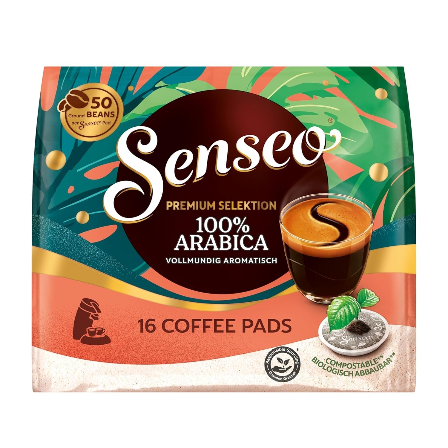 Senseo Pads Premium Selektion, 5 x 16 Getränke, 80 Kaffeepads