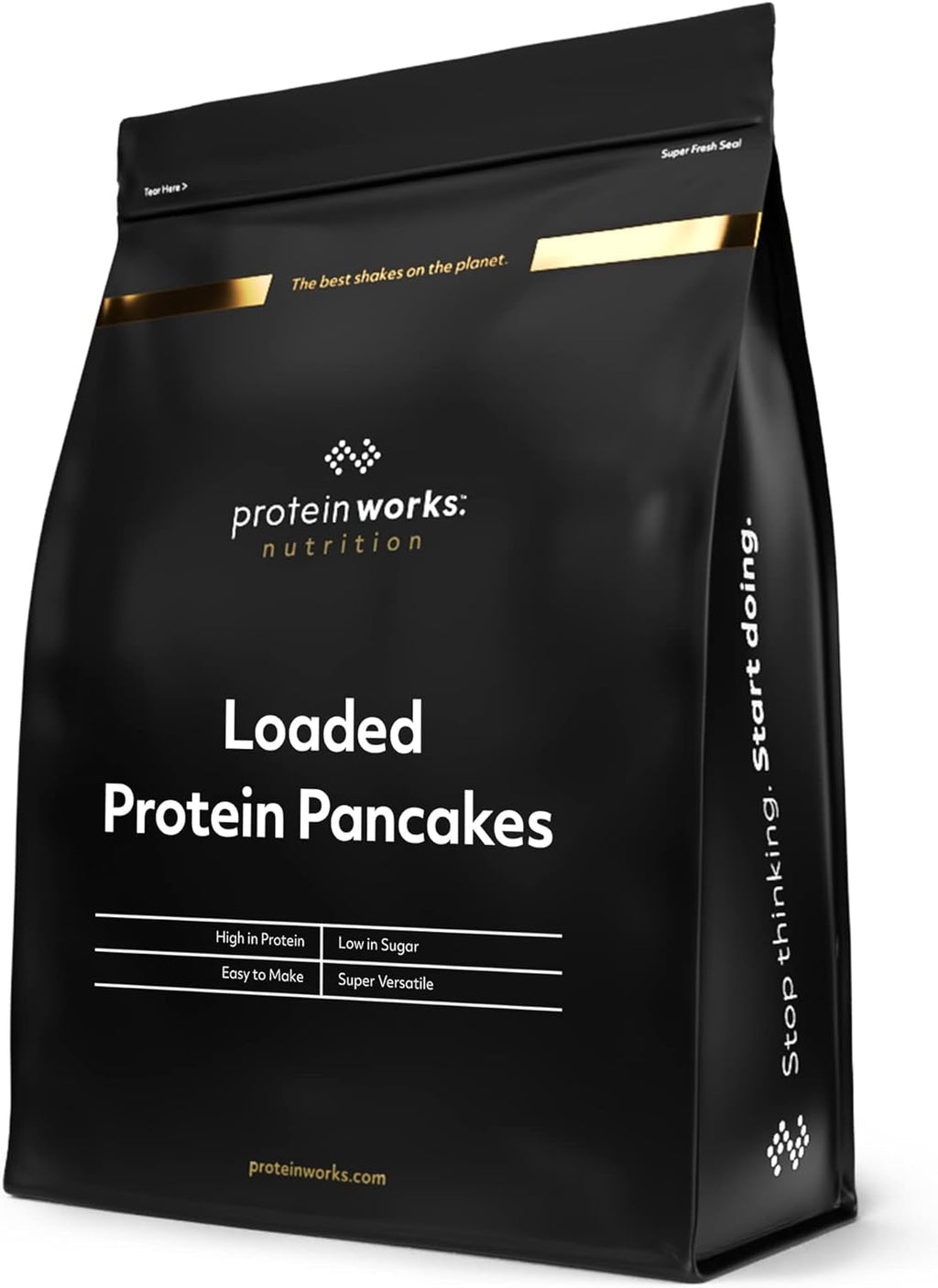 Protein Works - Loaded Protein Pfannkuchen | Premium Pfannkuchen Mischung | Eiweiß Pancakes | Protein Pancakes | 8 Servings | Natürlich | 500G Amestec pentru copt si gatit Naty Shop