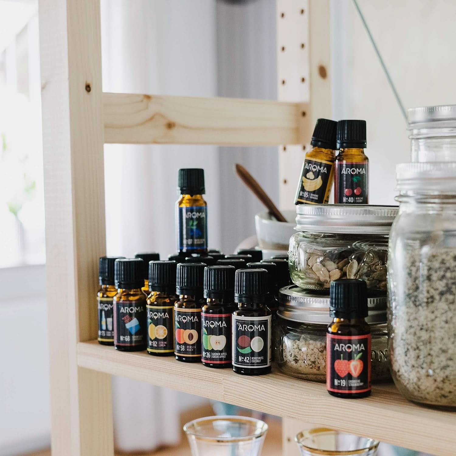 Myaroma | Set: Wald & Wiese – Naturreines Aroma mit Fruchtaroma und Fruchtaroma (5 x 10 ml) | Zuckerfreie und ungesüßte Süßstoffe von Naty Shop