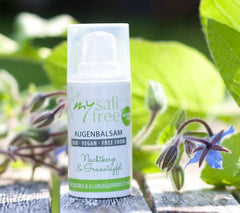 Mysalifree BIO EYE BALM, intensive Anti-Falten-Augencreme für empfindliche Haut, mit Granatapfel und Ocker, 15 ml Kosmetik und Schönheit Naty Shop