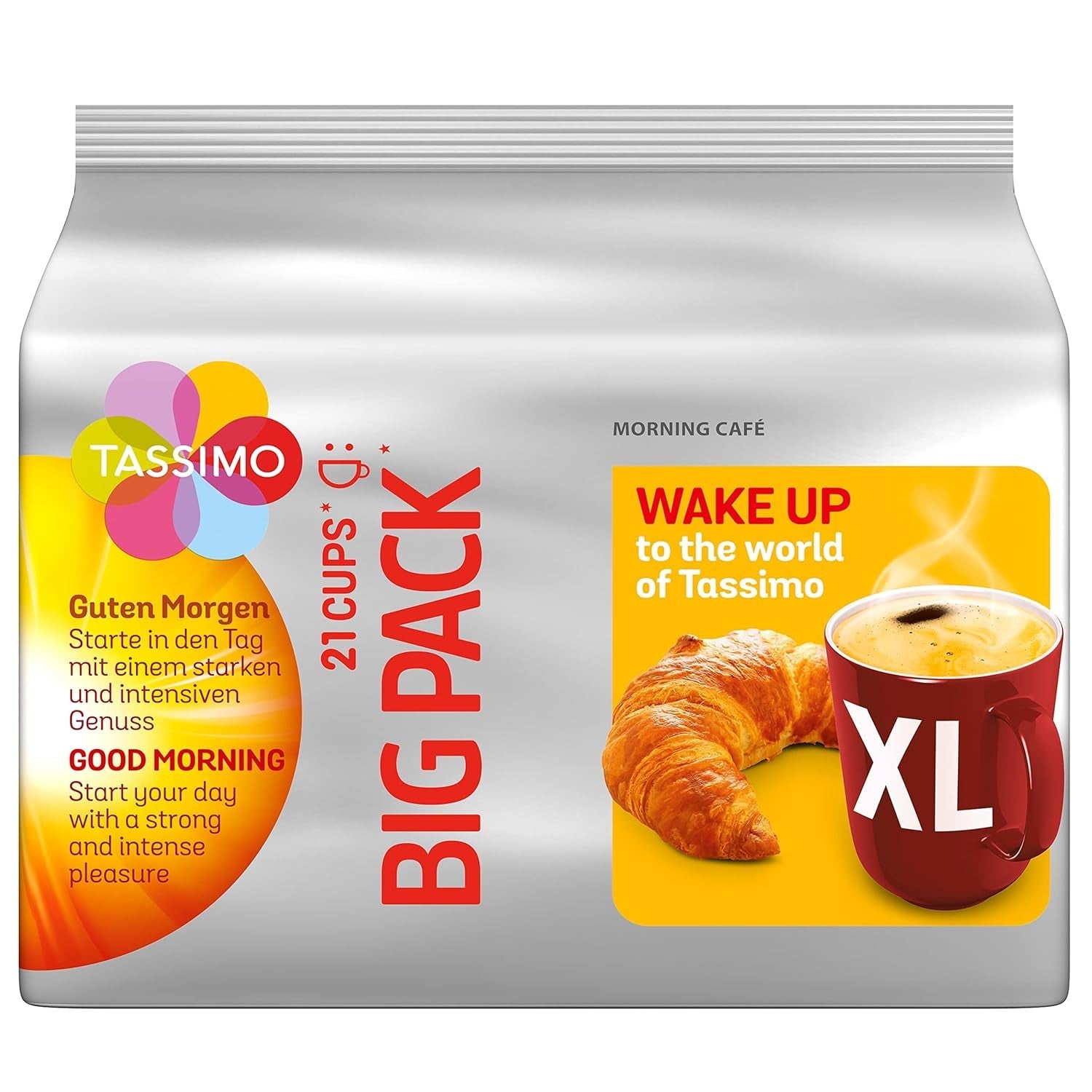Tassimo Kapseln Moring Café XL Strong & Intense, Big Pack, 5 x 21 Pads, 105 Kaffeekapseln