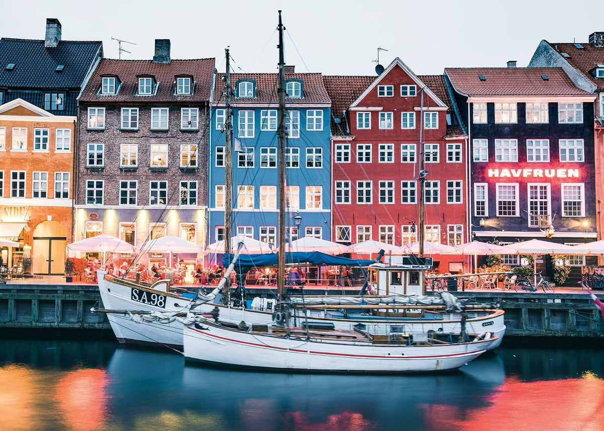 Ravensburger Puzzle Locuri scandinave 12000111 - Copenhaga, Danemarca - puzzle jigsaw de 1000 de piese pentru adulți și copii de peste 14 ani Puzzle Naty Shop Scenic