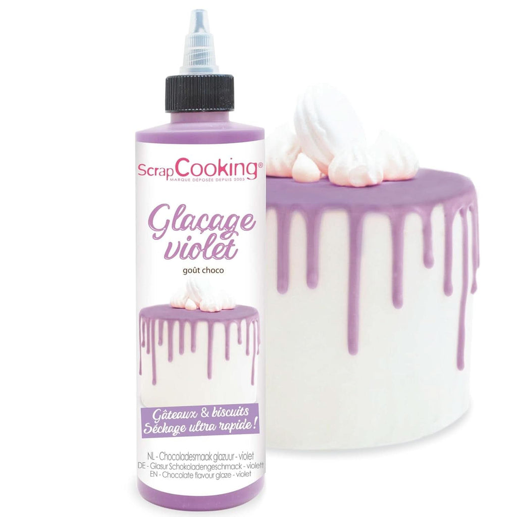 Scrapcooking, Glazura Drip Cake, 140 grame Glazuri si Decor Naty Shop Violet
