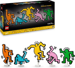 LEGO Art Keith Haring – Tanzende Figuren - Farbenfrohe DIY Wandkunst oder Schreibtisch Deko - Kreative Geschenkidee für Erwachsene - 31216