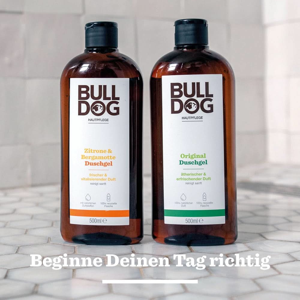 BULLDOG, Duschgel für Männer mit Zitrone und Bergamotte, 500 ml Dusche und Bad Naty Shop