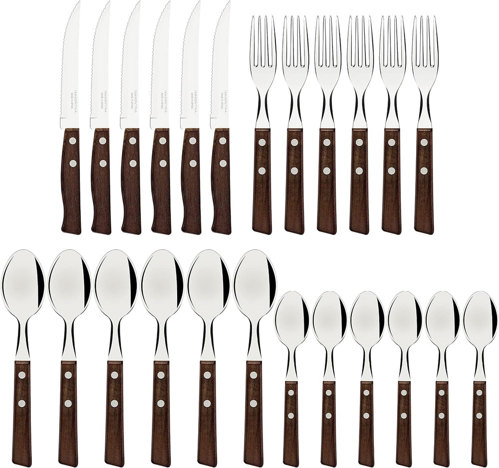 Set de tacâmuri Tramontina TRADICIONAL Pentru 6 persoane, 24 de piese Bucatarie Naty Shop