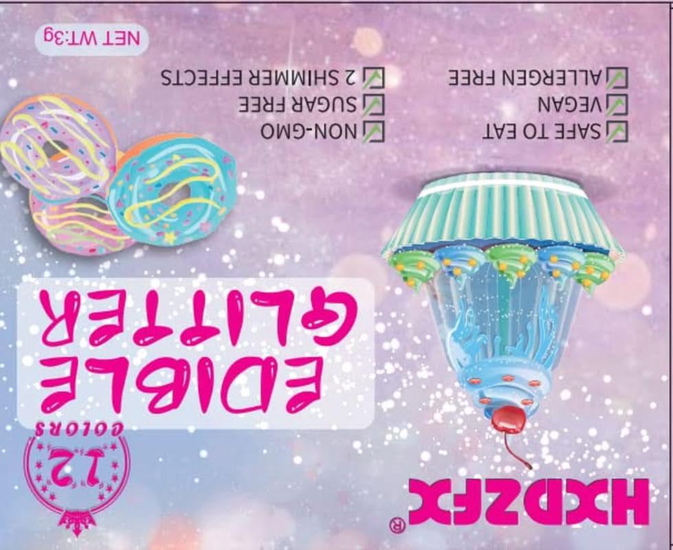 Essbares Glitzerset, Pulver, 3 Gramm pro Farbe Naty Shop