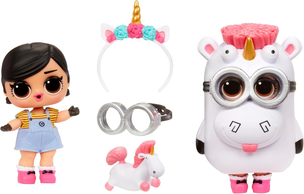 LOL Surprise! Loves Minions Tots - Include 1 păpușă cu ținută și accesorii, minge inspirată de Minions, ambalaj ascuns, 6 păpuși de colecție