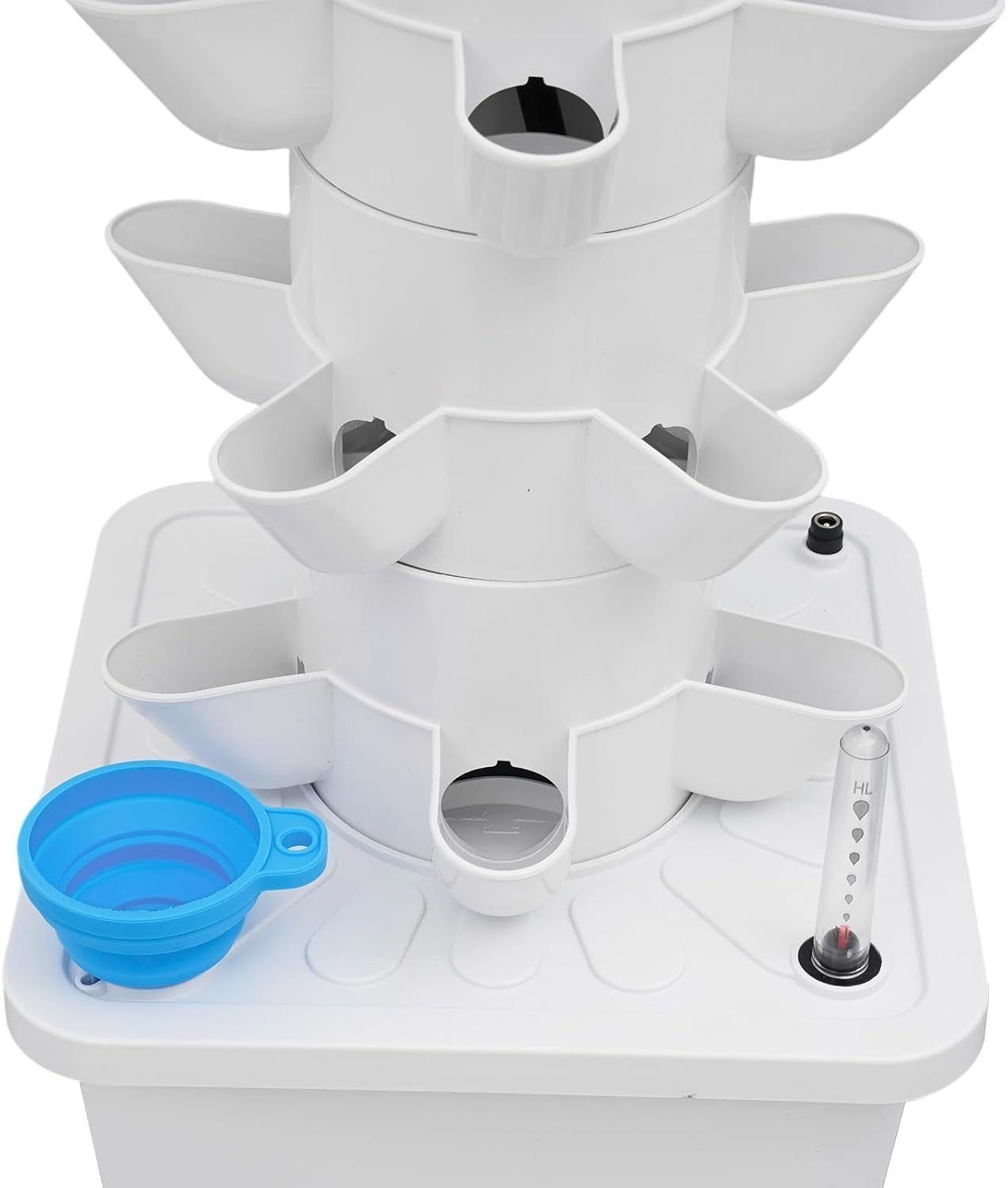 Turn hidroponic cu 30 de capsule, sistem de creștere hidroponică pentru grădină, kit de creștere aeroponică cu rezervor de apă de 10 litri și pompă de hidratare, kit de creștere aeroponică verticală pentru ierburi, fructe, legume