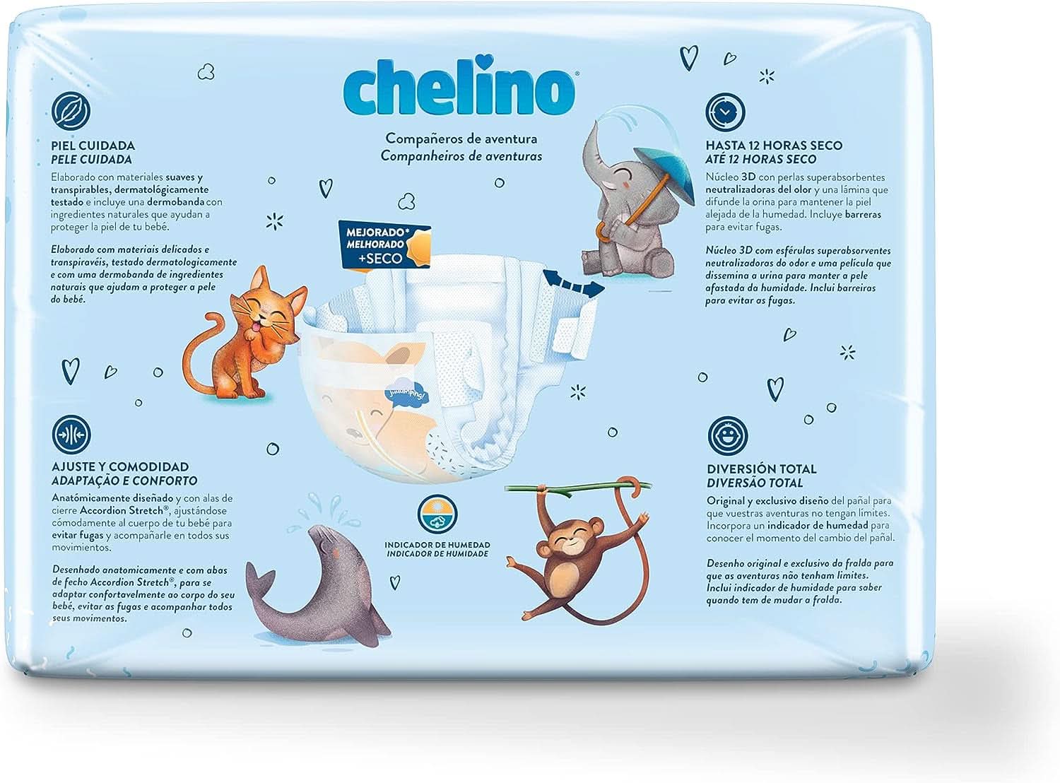 Chelino, Größe 3 (4-10 kg), 36 Windeln Mutter und Kind Naty Shop