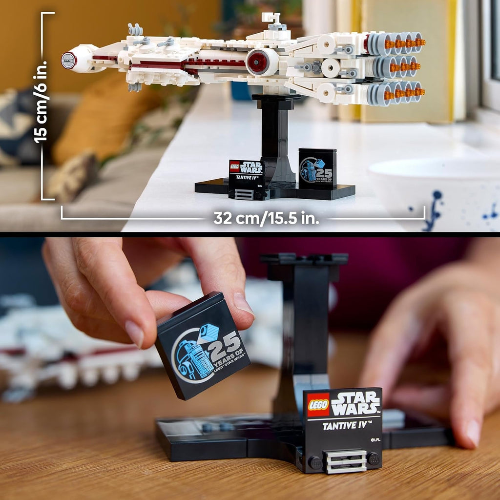 LEGO Star Wars: Tantive IV, model de navă stelară din Star Wars: O nouă speranță de construit și colecționat pentru adulți, Starfighter legendar, cadou minunat pentru fani 75376 Seturi de constructie Besuche den LEGO-Store