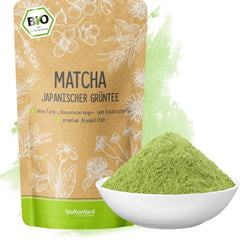 Matcha BIO pulbere 100 g I Fără aditivi - 100% natural I Ceai Matcha japonez premium I Pulbere de ceai verde de la