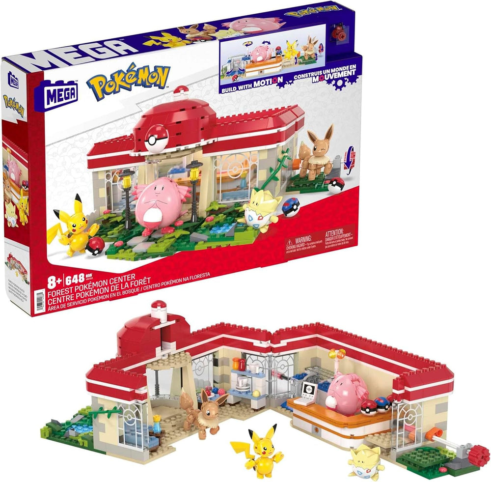 MEGA Pokémon Actionfigur-Bauspielzeug, Wasserabenteuer mit 319 Teilen und beweglichem Schiggy, Enton und Finneon, für Kinder, HXF79