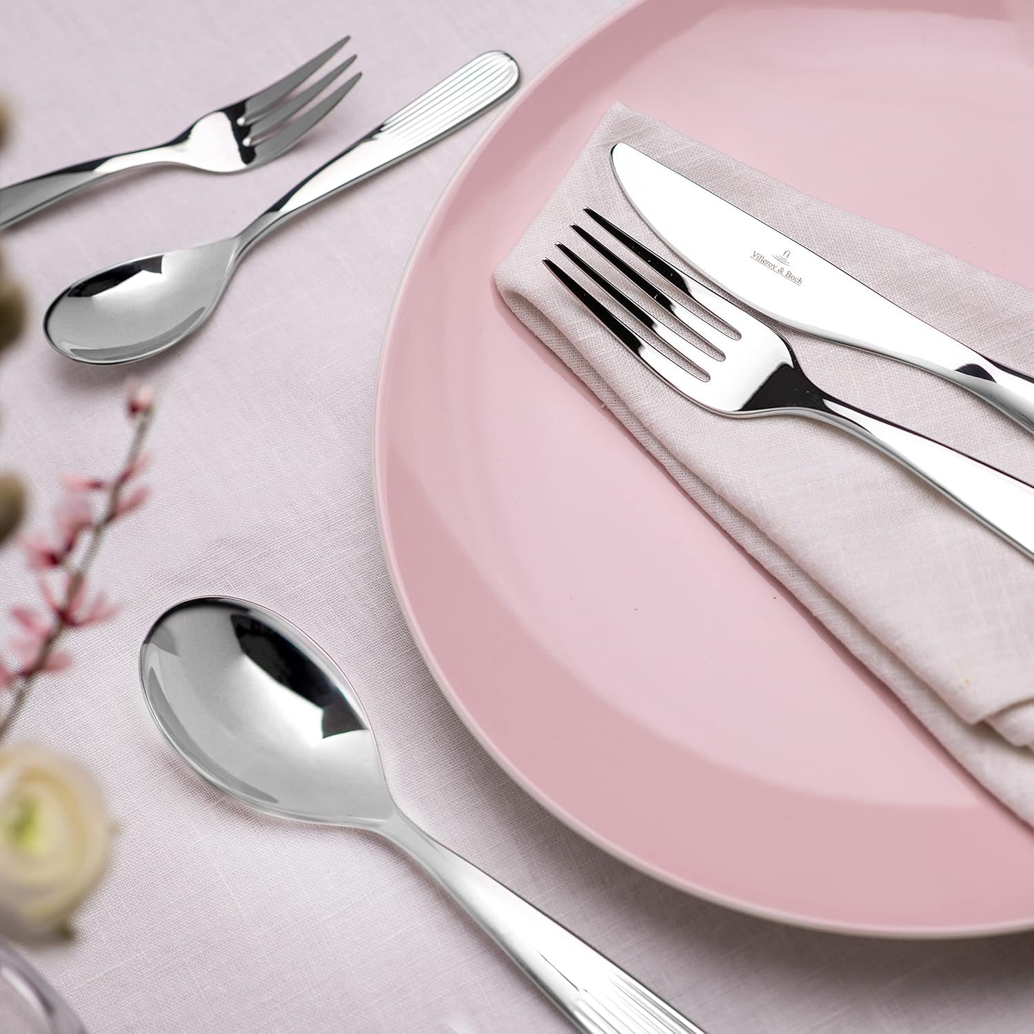 Villeroy & Boch - Rose Garden Besteckset 24-teilig, Edelstahl Kitchen Naty Shop