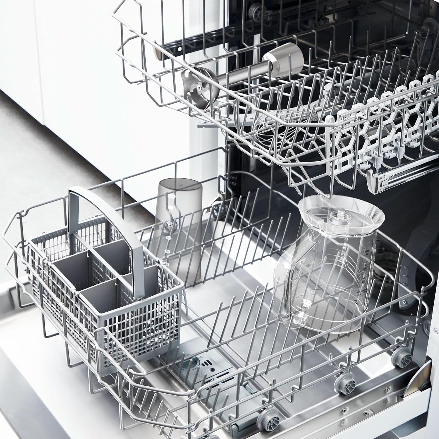 Tefal Quickchef+ 3-In-1 XL Stabmixer/Zerkleinerer/Schneebesen, 1000 W, Intuitive Geschwindigkeitsregelung, Turbo-Taste, Powelix-Messer-Technologie, Edelstahl, Grau, HB67MB30 Kitchen Naty Shop