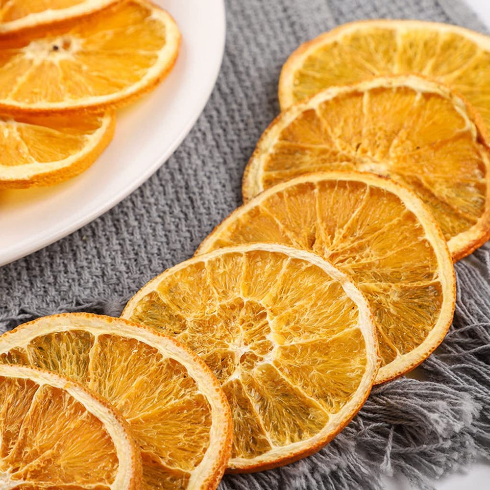 Felii de portocale uscate, 250g Felii de portocale naturale Decorațiuni uscate, felii de portocale deshidratate pentru decorațiuni de Crăciun, coroană de Advent, săpun, felii de fructe Produse deshidratate Naty Shop
