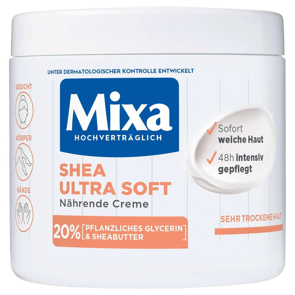 Mixa Shea Nourishing Cream, für Gesicht, Körper und Hände, 400 ml Kosmetik und Schönheit Naty Shop