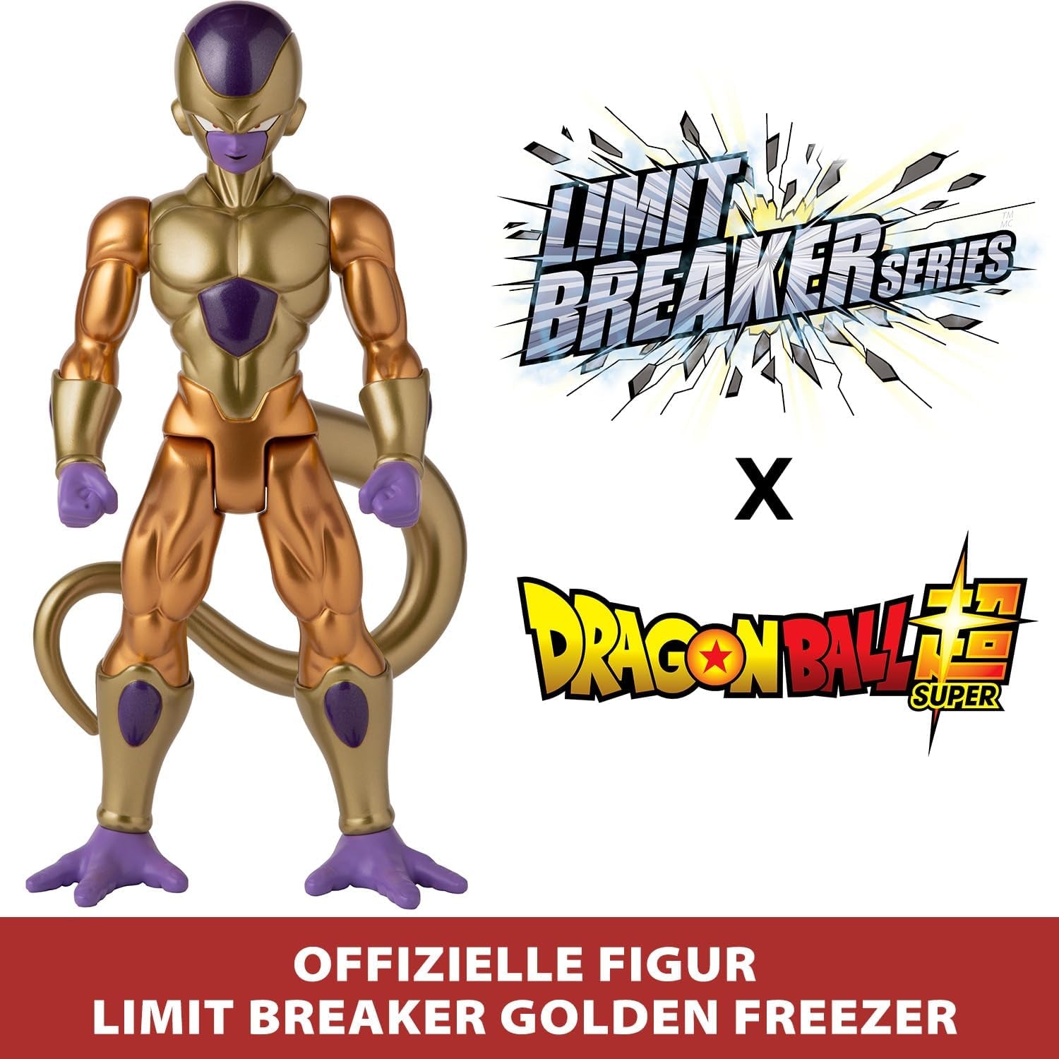 BANDAI – Dragon Ball Super – Golden Frieza – Limit Breaker Figur 30 cm – Offizielle Lizenz von Dragon Ball – Große bewegliche Frieza-Figur – Frieza-Figur – Spielzeug für Kinder ab 4 Jahren – 36733 Actionfiguren Naty Shop