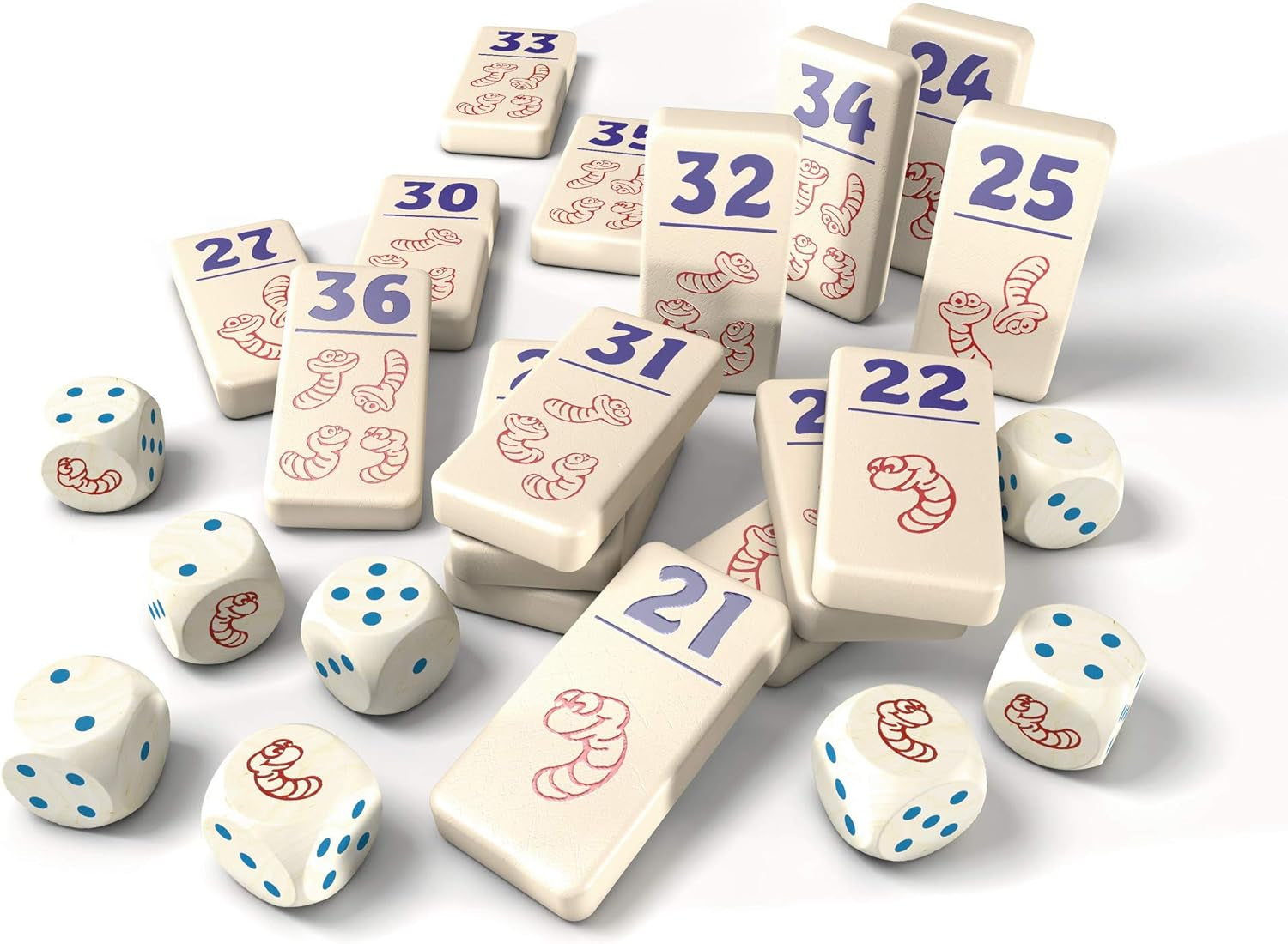 Zoch 601125200 – Heckmeck am Bratwurmeck – das turbulente Würfelspiel im beliebten Hühnerrahmen für kluge Vögel, die den Bratwurmeck-Wurm gerochen haben, ab 8 Jahren