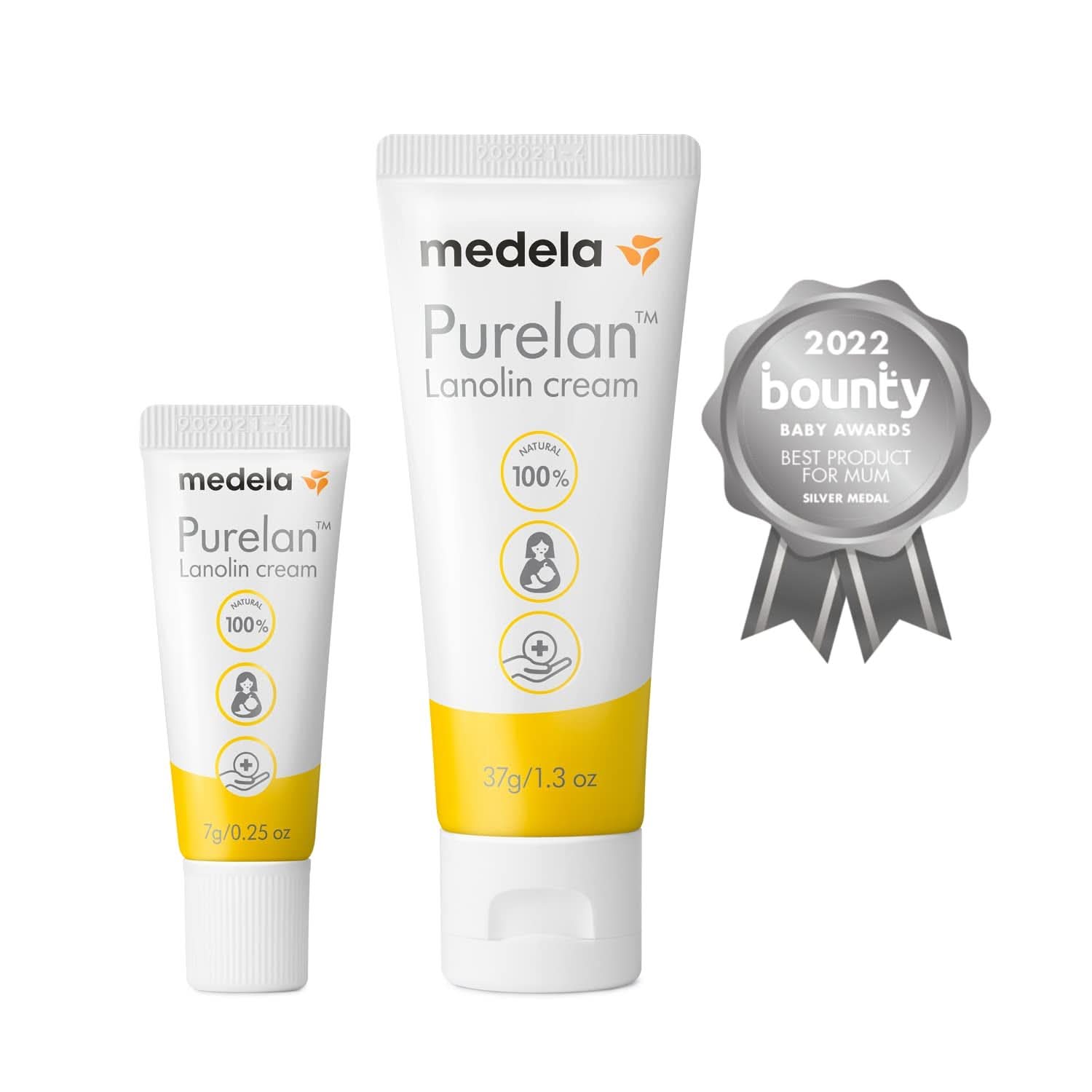 Medela Purelan 37G Lanolin Brustwarzencreme – Creme gegen wunde Brustwarzen und trockene Haut, 100 % natürlich, hypoallergen. Zubehör Essen und Stillen Bebe Naty Shop