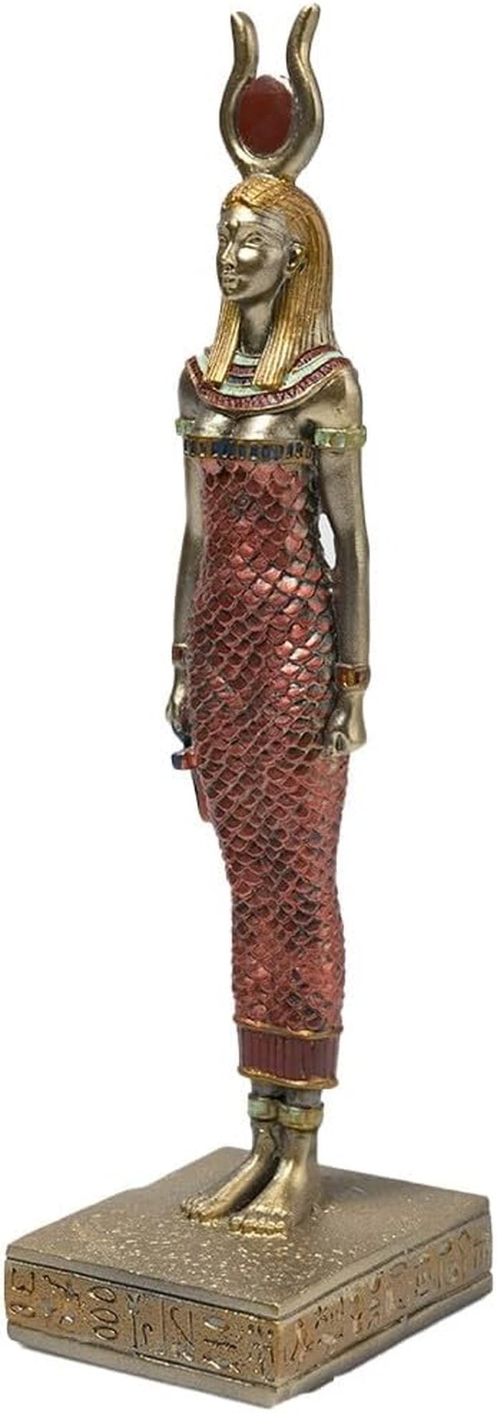 Figură egipteană a lui Nebethetepet sau Hathor, 21, culori de bronz. Statuete si sculpturi Naty Shop Culori de bronz.