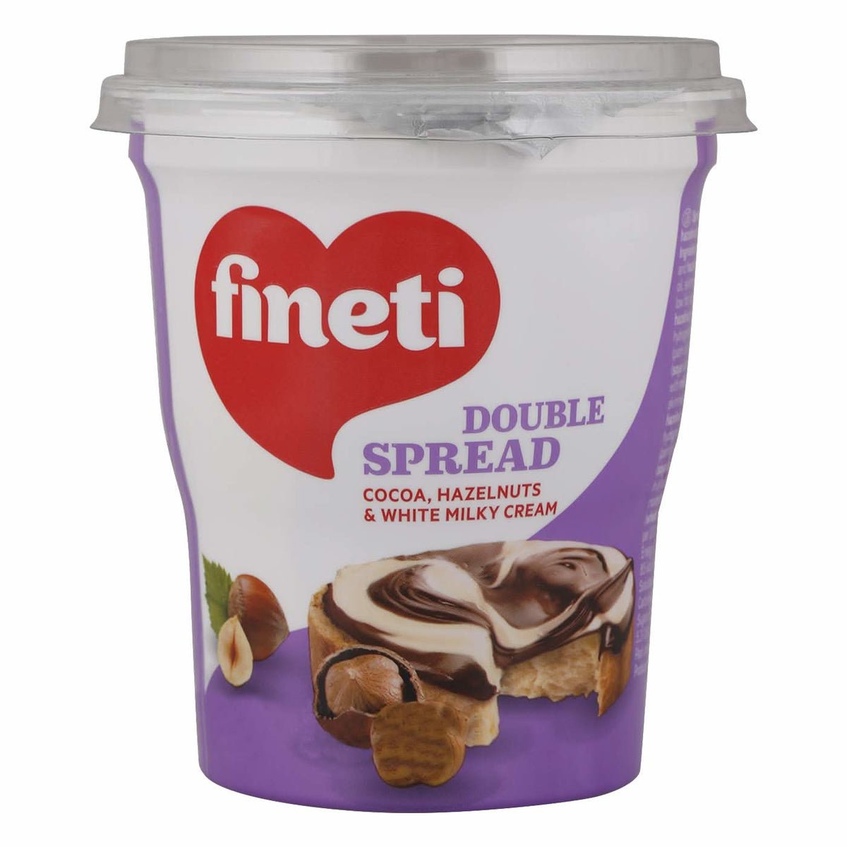 Fineti, Creme mit Kakao, Haselnüssen und Milchcreme 400g Glasuren und Dekor Naty Shop