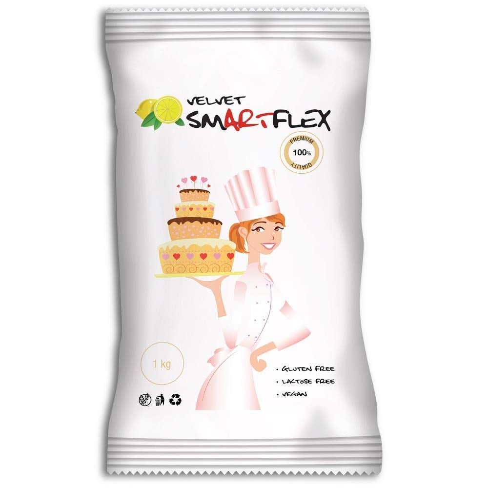 Fondant White Velvet cu aromă de lămâie, 250g Pasta de zahar Naty Shop Default Title