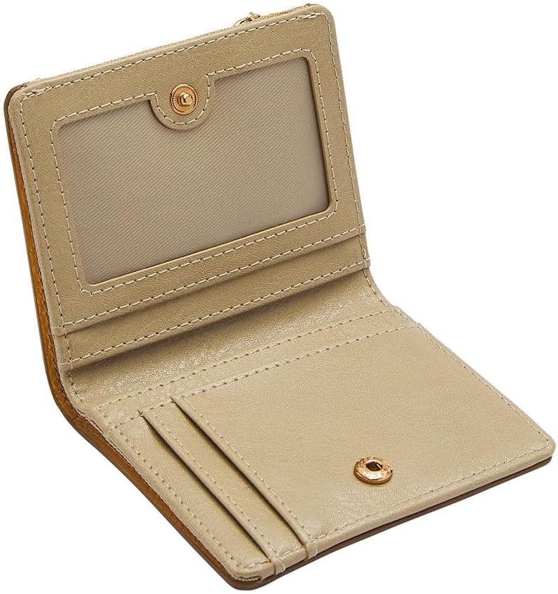 Fossil Ladies Logan Yellow Leather Bifold Wallet, SL7829763 Portofel Femei Naty Shop